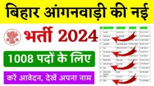 Bihar Anganwadi Sevika Bharti 2024 : बिहार के आंगनवाड़ी में आ गई नई भर्ती, यहां से करें ऑनलाइन आवेदन