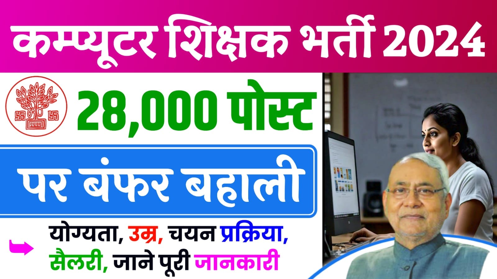 Bihar Computer Teacher Recruitment 2024