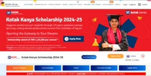 Kotak Kanya Scholarship 2024-25